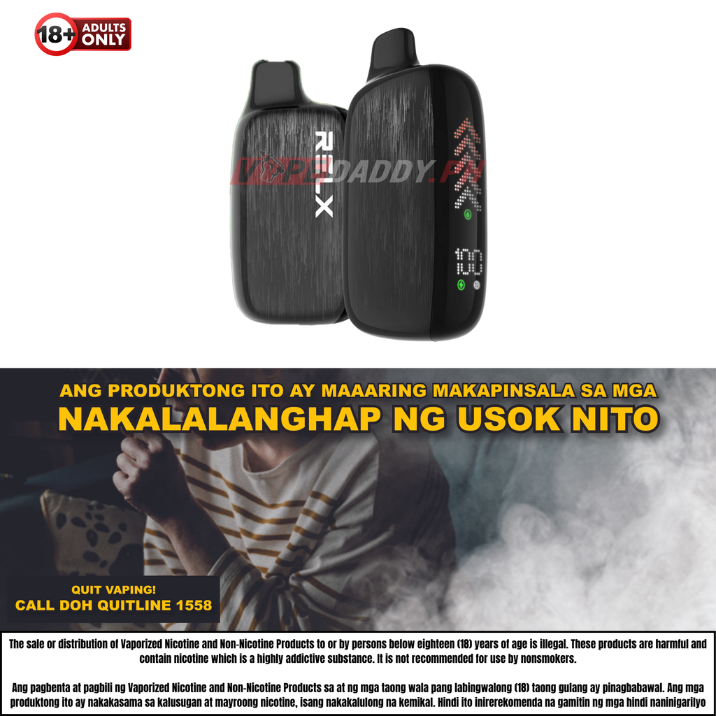 Relx Nova 12w Freebase Nic 16K Puffs Disposable Vape Vape Daddy Philippines Relx Nova 12w Freebase Nic 16K Puffs Disposable Vape Vape Daddy Philippines