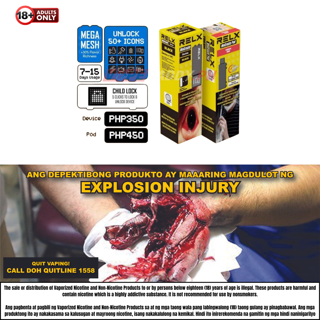 Relx WeCreate Disposable Vape Pod 1.9ml Freebase Nic (We Create) Vape Daddy Philippines Relx WeCreate Disposable Vape Pod 1.9ml Freebase Nic (We Create) Vape Daddy Philippines