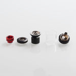 Rebirth RTA Rebuildable Tank Atomizer - Black, 5ml, 25mm Diameter