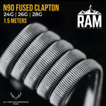 Ram Wire N90 Premium Fused and Clapton Vape Wire for Atomizer
